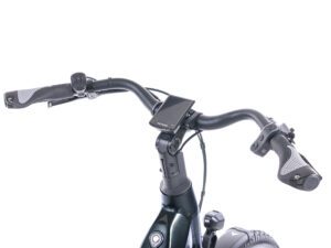 Stuur, display en bediening van de LEVIT BELECO 1 lowstep obsidian