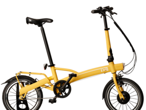 emq light 16 in de kleur sahara zijaanzicht van de opvouwbare fiets ebike gelderland