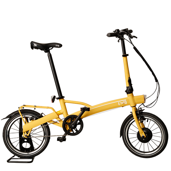 emq light 16 in de kleur sahara zijaanzicht ebike gelderland emq light 16 in de kleur sahara zijaanzicht van de opvouwbare fiets ebike gelderland