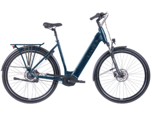 levit beleco 5 lowstep in de kleur indigo zijaanzicht van de fiets ebike gelderland