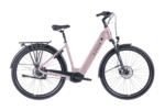 levit beleco 7 lowstep in de kleur rose zijaanzicht van de fiets ebike gelderland