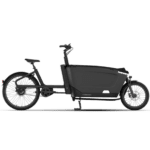 tenways cargo one in de kleur zwart zijaanzicht van de fiets ebike gelderland