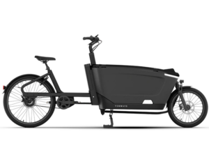 tenways cargo one in de kleur zwart zijaanzicht van de fiets ebike gelderland