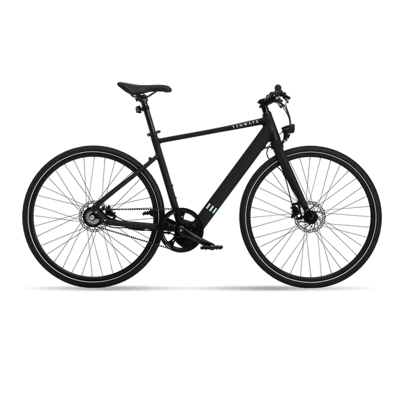 tenways cgo600 zwart zijaanzicht van de fiets ebike gelderland tenways cgo600 in de kleur zwart zijaanzicht van de fiets ebike gelderland