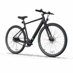 tenways cgo600 in de kleur zwart zijaanzicht van de fiets met reflectoren in de spaken ebike gelderland