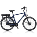 van dijck ceres g disc in de kleur blauw zijaanzicht van de fiets ebike gelderland