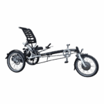 van raam easy sport ligdriewieler in de kleur zwart zijaanzicht van de fiets ebike gelderland