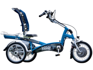 van raam junior easy rider small in de kleur blauw zijaanzicht van de fiets ebike gelderland