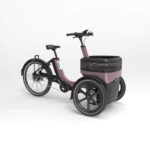 van raam thuja in de kleur taupe zijaanzicht van de fiets ebike gelderland