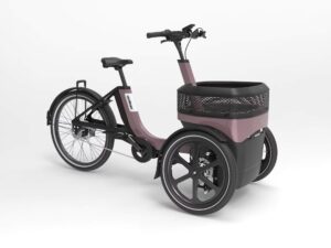 van raam thuja in de kleur taupe zijaanzicht van de fiets ebike gelderland