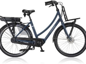 vandijck aphrodite mid in de kleur blauw zijaanzicht van de fiets ebike gelderland