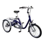vanraam midi driewielfiets in de kleur paars zijaanzicht van de fiets ebike gelderland