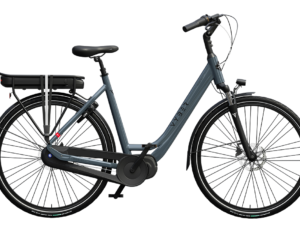 vyber ride e1 lite in de kleur grijs zijaanzicht van de fiets ebike gelderland