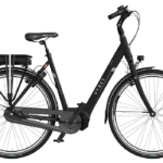 vyber ride e1 plus in de kleur zwart zijkant van de fiets ebike gelderland