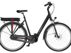 vyber ride e1 in de kleur zwart zijaanzicht van de fiets ebike gelderland