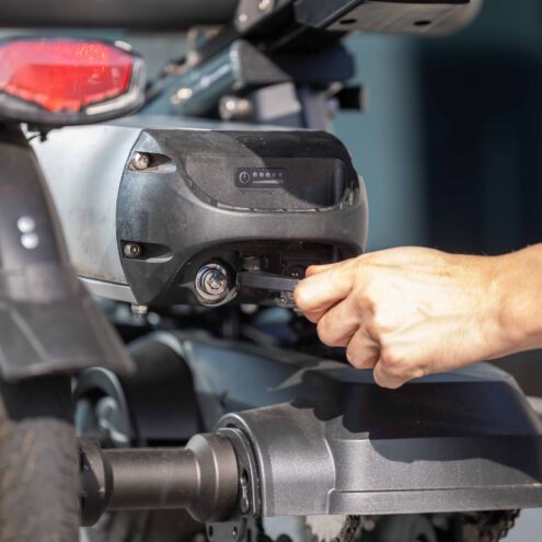 de batterij van een vanraam fiets die makkelijk te verwisselen is ebike gelderland