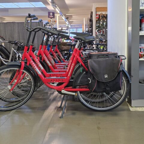 de gratis leenfietsen van ebike gelderland in de showroom
