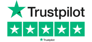 Het logo van trust pilot gepersonaliseerd in een witte variant beoordeel en schrijf een review voor ebike gelderland