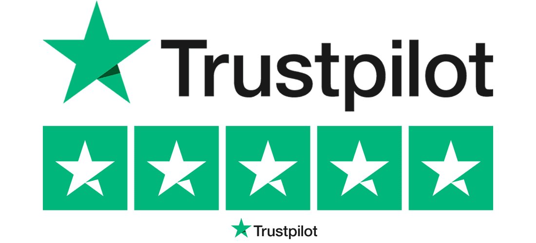 Het logo van trust pilot gepersonaliseerd in een witte variant beoordeel en schrijf een review voor ebike gelderland