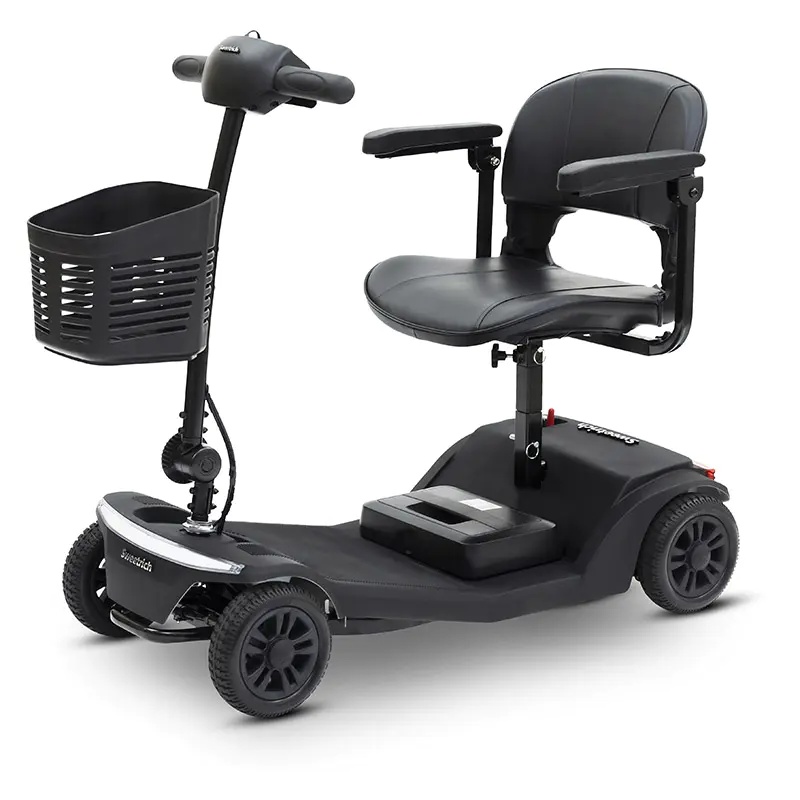 Scootmobiel-zwart Sweetrich S2 opvouwbare scootmobiel - Afbeelding 1