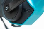 Detail van de Motinova-middenmotor in het blauwe frame van de Levit BELECO Sports lowstep Abbys.