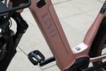 Lage instap en roze frame met geïntegreerd accudeksel van de Levit BELECO Sports lowstep Woodrose.